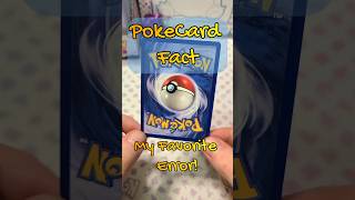 Favorite Error Card! #pokemon #shorts #pokemoncards #tcg #pokecardfacts #Error #Collection #BaseSet