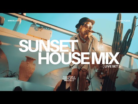 Sunset House Mix on a Rooftop | Live Sax & Cello by SXNCELLO