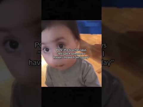 I never really talk in class actually that's a lie