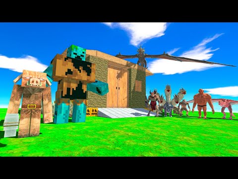 FANTASY GANG invades MUTANT DROWNED'S HOUSE - Animal Revolt Battle Simulator