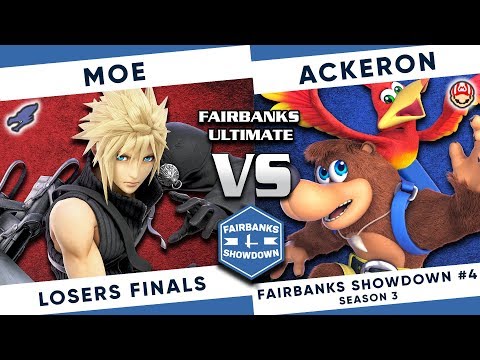 Fairbanks Showdown #4: Moe (Cloud, Ridley) vs Ackeron (Banjo, Mario) - SSBU Losers Finals