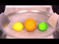 Crazy Citrus Ice Cream Rolls Challenge With Lemon Lime And Orange ASMR