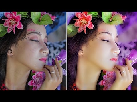 Neon Glow Effect Portrait Photoshop Tutorial