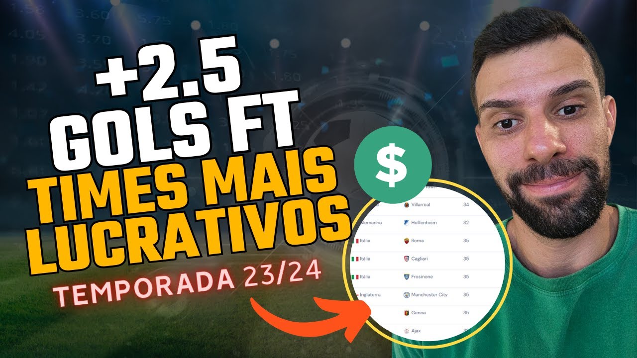 TIMES MAIS LUCRATIVOS PARA APOSTAR OVER 2.5 GOLS NAS LIGAS DA EUROPA!