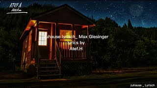 Max Giesinger zuhause lyrics by Atef.H