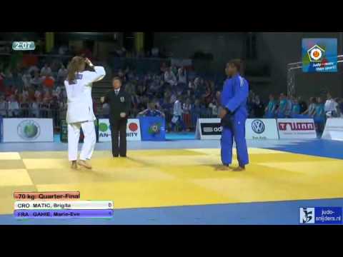 Judo 2013 European Championship Cadets Tallinn: Matic (CRO) - Gahie (FRA) [-70kg]