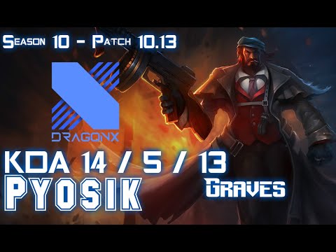 DRX Pyosik GRAVES vs LEE SIN Jungle - Patch 10.13 KR Ranked
