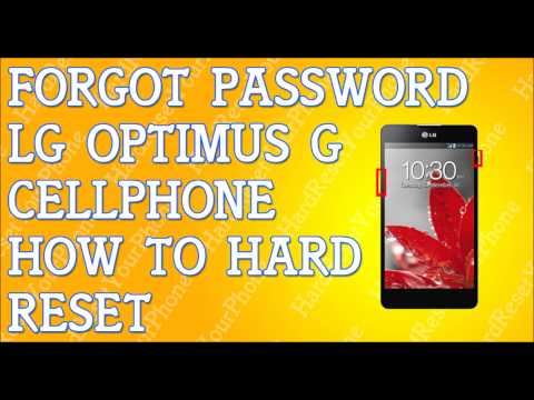 Forgot Password LG Optimus G How To Hard Reset