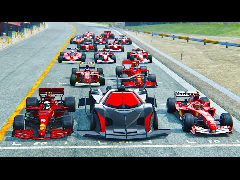 Devel Sixteen GTR-S vs Ferrari F1 Cars at Nardo Speed Ring