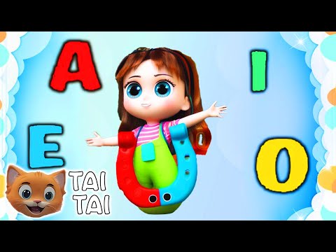 Să învățăm vocalele - Cântecele și desene animate pentru copii | TAI TAI
