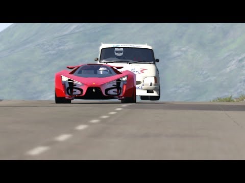 Ferrari F80 Concept vs Ford Supervan III V10 at Highlands