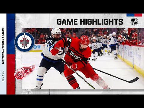 Jets @ Red Wings 1/10 | NHL Highlights 2023