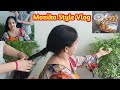 आज मेरी बेटी ने बनाई मेरी चोटी ️ Daily Vlog Monika
