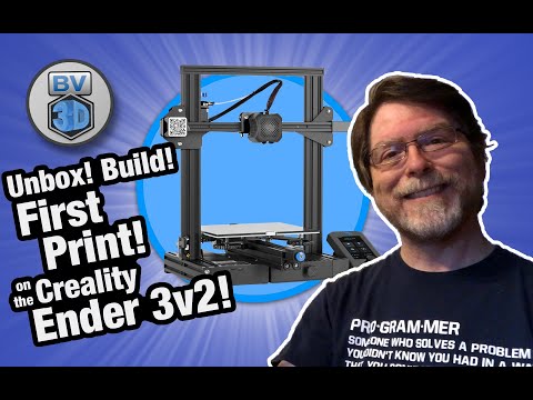 Creality's NEW Ender 3v2 3D Printer! Unbox! Build! First Print!