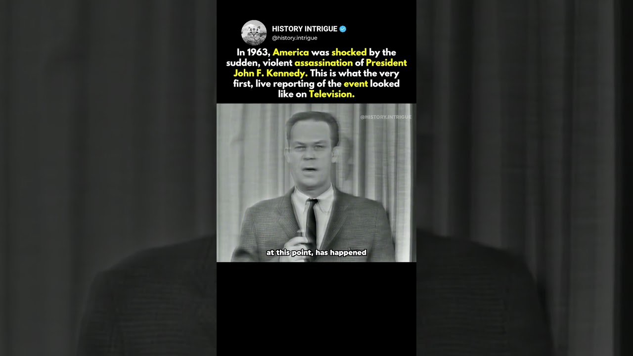 When JFK's assassination was announced on TV..