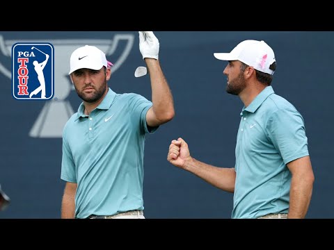 SPECTACULAR Scottie Scheffler chip-in birdie on 71st hole | Round 4 | BMW Championship | 2025