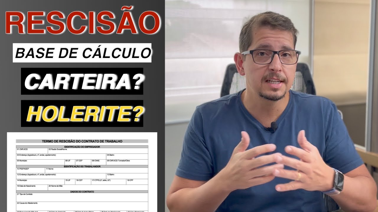 Rescisão base de cálculo das verbas #bbadv