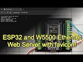 ESP32-DEV, W5500 Wired Ethernet Module, and BME-280 Web Server with Favicon!