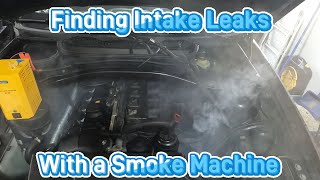 Finding Intake Vacuum Leaks with a Smoke Machine - Project Baz Ep. 10 - BMW E83 X3 M54