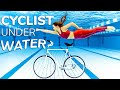 Cyclist UNDERWATER Underwater Photoshooting With BIKE