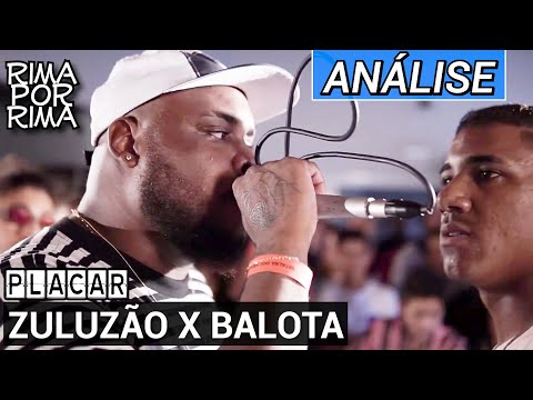 ZULUZÃO x  BALOTA | 4ª Batalha dos Amigos | ANÁLISE - Rima por Rima