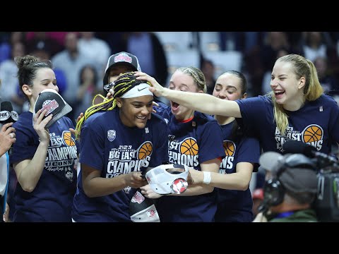 Lou Lopez Sénéchal, Dorka Juhasz, Aaliyah Edwards, Geno Auriemma: UConn WBB postgame (Villanova)