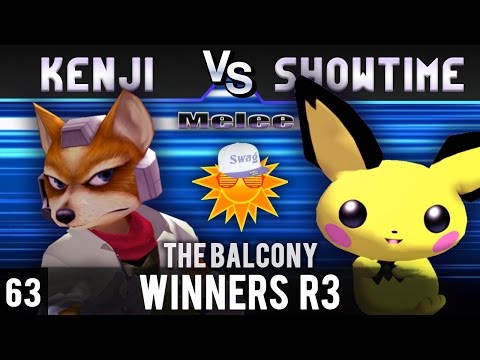 Melee @ the Balcony 63 - Winners R3 ft. Kenji (Fox) VS Showtime (Pichu)