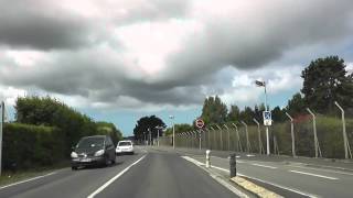 preview picture of video 'Driving On Rue Saint Pierre & Avenue Pierre Marzin, 22300 Lannion, Brittany, France 12th August 2013'