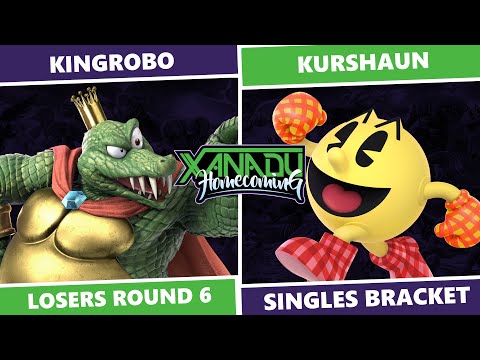 Xanadu Homecoming: Losers Bracket - KingRoBo (K. Rool) Vs Kurshaun (Pac-Man) SSBU Singles