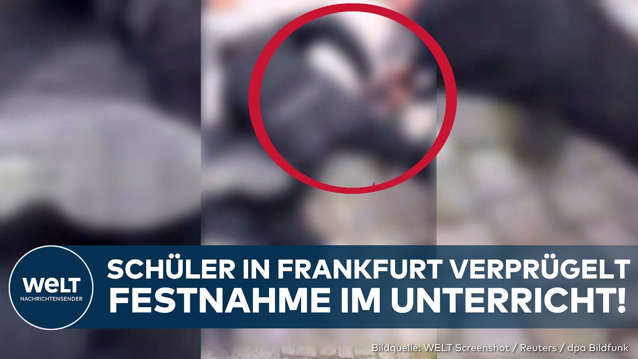 FRANKFURT: Schüler verprügelt! Festnahme in Klasse! Schutzstatus von Tatverdächtigen vor Prüfung
