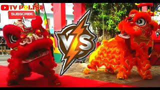 Download lagu MERAH vs KUNING, SIAPA YANG MENANG? Atraksi Barongsai Tahun Baru Imlek 2019 Gong Xi Fa Cai mp3