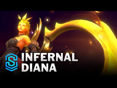 Infernal Diana Wild Rift Skin Spotlight