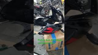 Bajaj Pulsar 220 fairing black red 2021 model