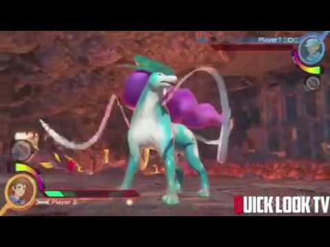 Game Play Gengar vs Suicune in Pokken Tournament