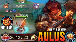 Download lagu 26 Kills   MANIAC!! Aulus Revamp with New OP Item 100% Deadly!! - New Revamp Tryout ~ MLBB mp3