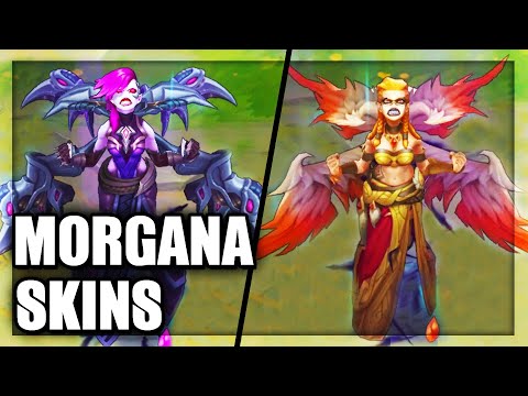 All Morgana Skins Spotlight Final Update 2019 Rework (League of Legends)