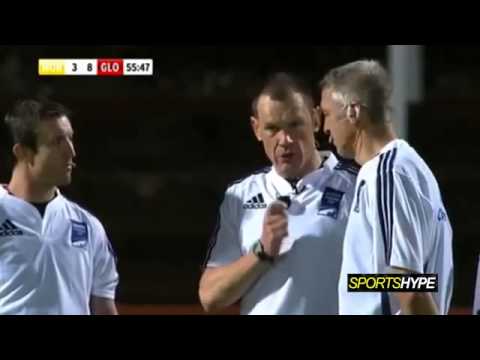 Andy Hazell dishes out instant karma to eye gouging scum   Rugby beatdown