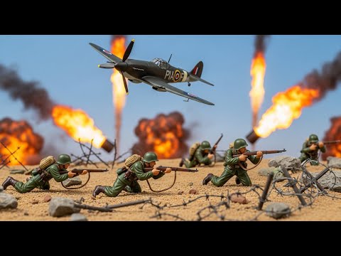 Army Men Stop Motion WWII - Epic Omaha Beach Landing Battle Diorama