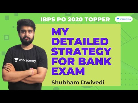My Detailed strategy for Cracking all Bank Exams|Topper IBPS PO 2020|Shubham Dwivedi