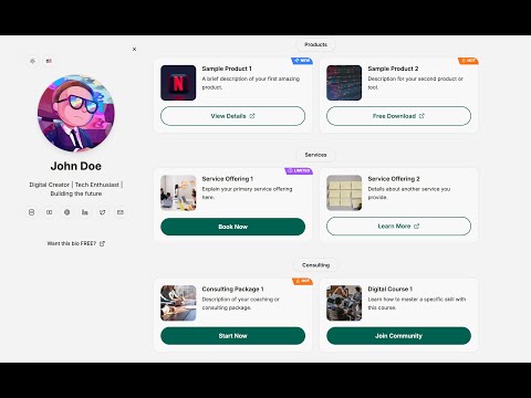 SiteHub Bio video preview