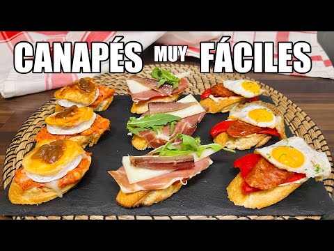 3 RECETAS de tapas, pinchos o APERITIVOS FÁCILES para compartir con amigos