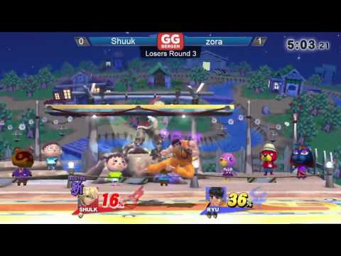 GG Bergen LXXII - Shuuk (Mario, Shulk) vs. zora (Bowser, Ryu) - Losers Round 3 - Smash 4