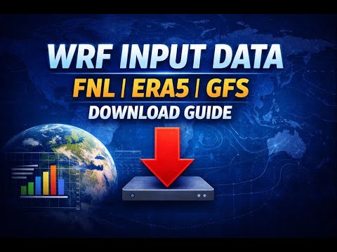 How to Download WRF Initial Conditions (FNL, ERA5, NCEP-GFS etc) | Step-by-Step Tutorial
