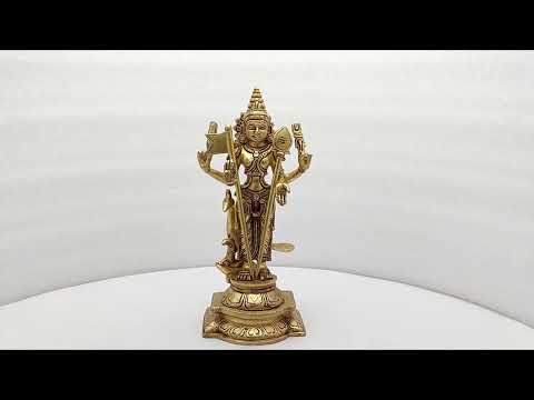 Lord Murugan (Kartikeya) Swami Statue in Brass video