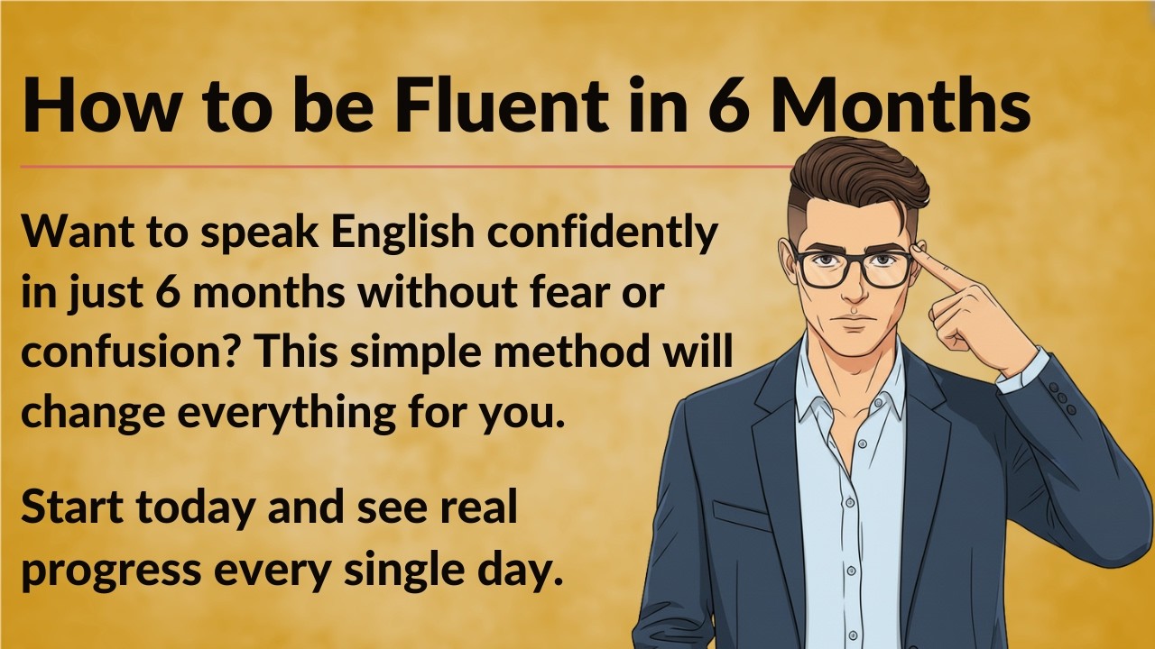 How to be Fluent in 6 Months || Graded Reader || Learn English Through Stories || English Fluency