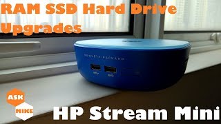 HP Stream Mini Desktop - Upgrading RAM, SSD and Hard drive
