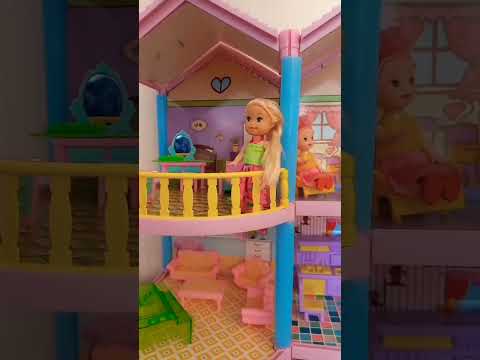 Кукольный домик и мебель из Фикс прайс