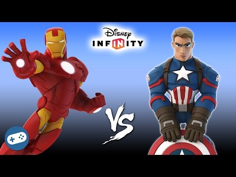 Iron Man VS Captain America Marvel Battlegrounds Disney Infinity 3.0