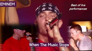 When The Music Stops | Eminem&#39;s Verse  - Live Performances Compilation