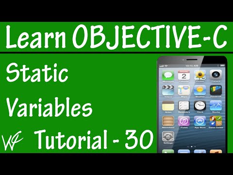 Free Objective C Programming Tutorial for Beginners 30 - Static Variable in Objective C